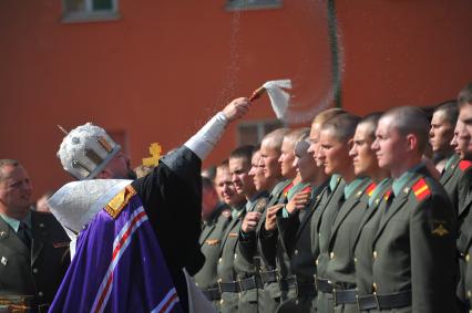 Празднование Дня Лейб-гвардии в День Преображения Господня на территории 154 отдельного комендантского Преображенского полка.