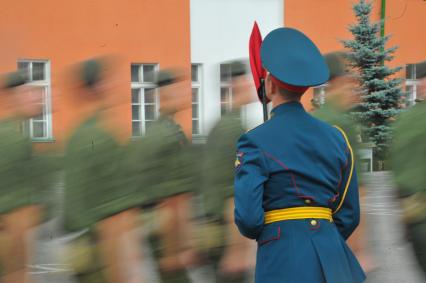 Празднование Дня Лейб-гвардии в День Преображения Господня на территории 154 отдельного комендантского Преображенского полка.