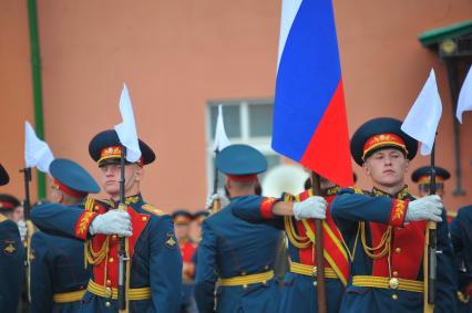 Празднование Дня Лейб-гвардии в День Преображения Господня на территории 154 отдельного комендантского Преображенского полка.