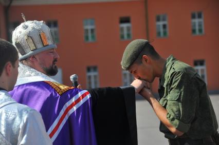 Празднование Дня Лейб-гвардии в День Преображения Господня на территории 154 отдельного комендантского Преображенского полка.