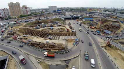 Дмитровское шоссе. МКАД. Транспортная развязка.