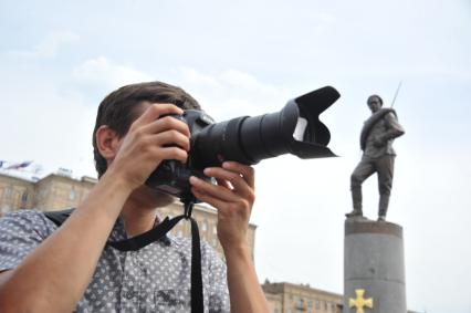 Церемония открытия памятника Героям Первой мировой войны на Поклонной горе.