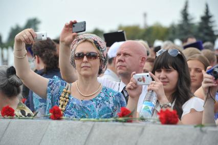 Церемония открытия памятника Героям Первой мировой войны на Поклонной горе.