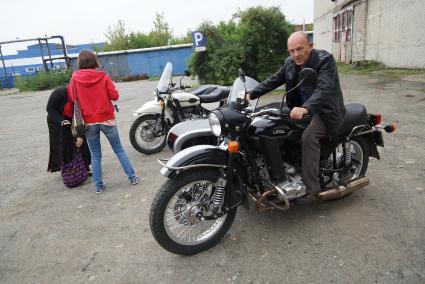 Мотоциклы \"Урал\" производства ирбитского мотоциклетного завода в городе Ирбит