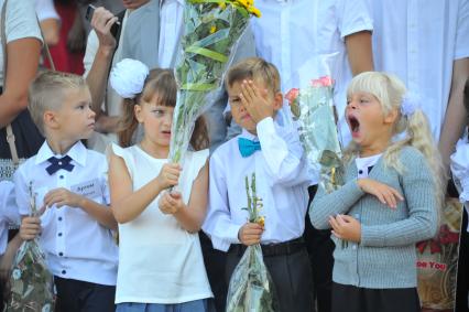 Первое сентября в Севастополе. На снимке: первоклассники.