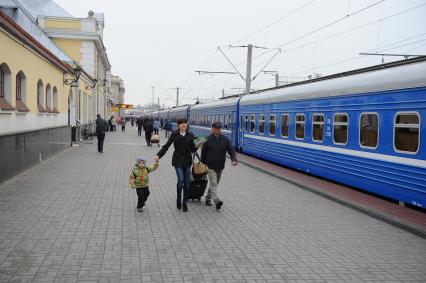 Виды Бреста. Брестский железнодорожный вокзал.