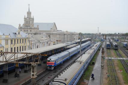 Виды Бреста. Брестский железнодорожный вокзал.