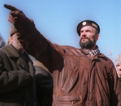 Вторая чеченская война. Грозный. Боец национальной гвардии Чеченской Республики Ичкерия.