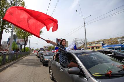 Автопробег в честь Дня Победы в Ставрополе.