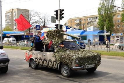 Автопробег в честь Дня Победы в Ставрополе.