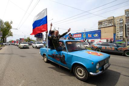 Автопробег в честь Дня Победы в Ставрополе.