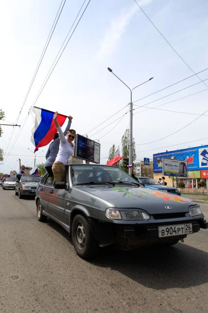 Автопробег в честь Дня Победы в Ставрополе.