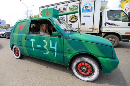 Автопробег в честь Дня Победы в Ставрополе.