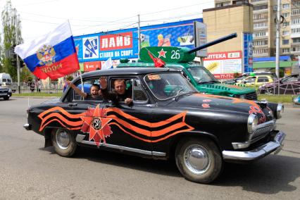 Автопробег в честь Дня Победы в Ставрополе.