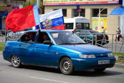 Автопробег в честь Дня Победы в Ставрополе.