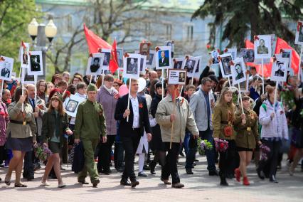 Акция `Бессмертный полк` в Ставрополе.