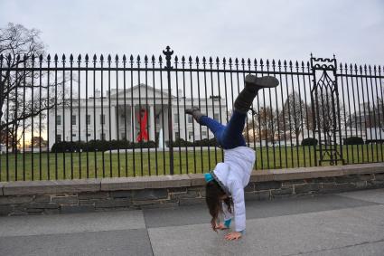 Вашингтон. На снимке: Белый дом - резиденция президента США.