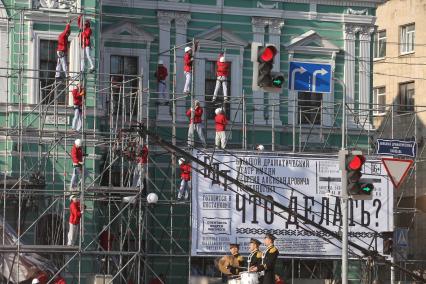 Открытие Большого драматического театра им Г.А. Товстоногова. На снимке: церемония открытия.