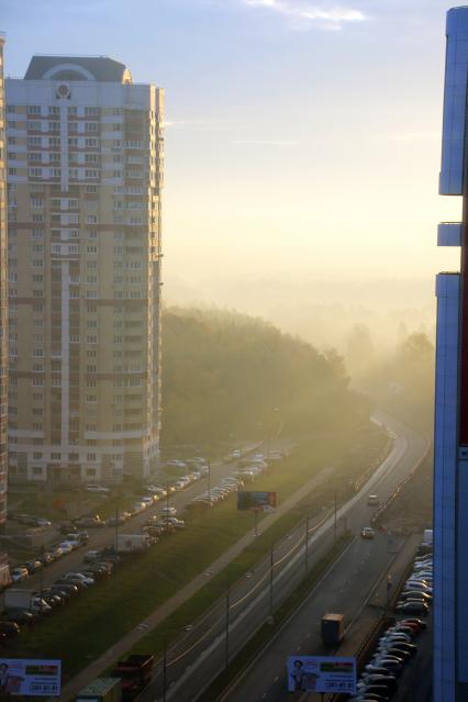 Смог в Москве.