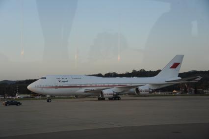 Сочи. Аэропорт. На снимке: самолет Boeing 747-400 авиакомпании Bahrain Amiri Flight.