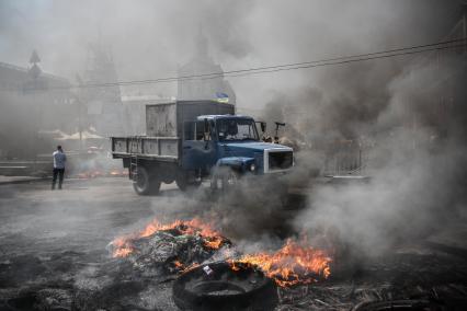 Очередная попытка разгона майдана 7 августа 2014 года.