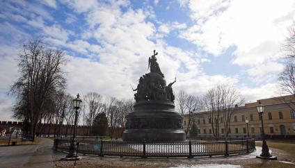 Памятник тысячилетия России в Великом Новгороде.