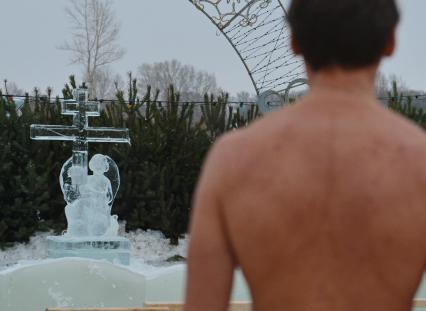 Крещение. Ледяная скульптура