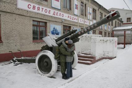 Новобранцы прощаются с близкими