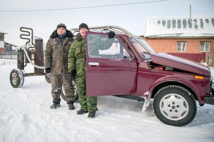 автомобиль с устройством для работы на дровах