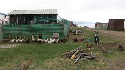 Сельская жизнь на острове Итуруп.