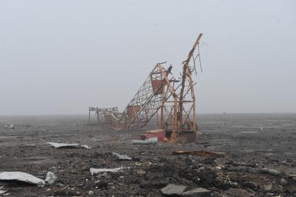 Донецк. Аэропорт. Последствия боевых действий.