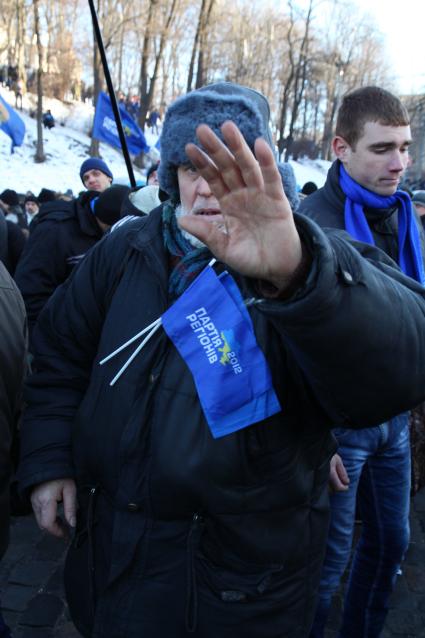 Киев. Митинг `Партии Регионов` на Европейской площади.