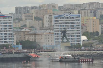 Североморск. Военно-морской парад в День ВМФ РФ.