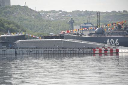 Североморск. Военно-морской парад в День ВМФ РФ.