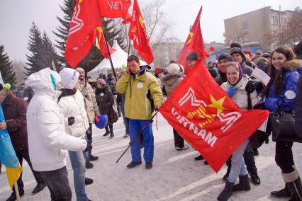 Вкладчики финансовой пирамиды на митинге за МММ в Екатеринбурге