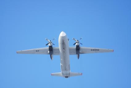 Самолет Ан-26 ВВС России во время учений поисково-спасательного отряда ЦВО по эвакуации космонавтов \"Союз ТМА\"