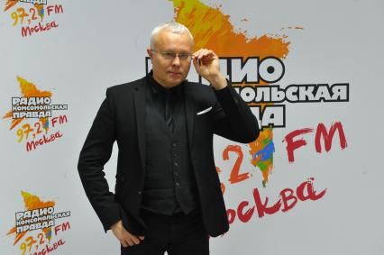 Российский предприниматель, председатель Совета директоров ЗАО `Национальная резервная корпорация` Александр Лебедев на радиостанции `Комсомольская правда`.