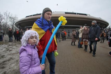 Траурное шествие памяти Бориса Немцова в Санкт-Петербурге.