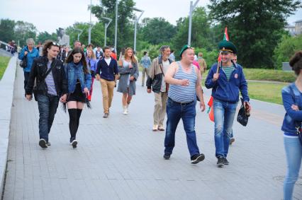 Москва. Празднование Дня пограничника на ВДНХ.