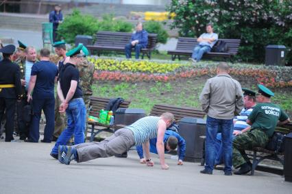 Москва. Празднование Дня пограничника на ВДНХ.