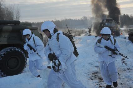 п.Нахабино. Группа разведки на учениях 45-ой отдельной инженерной бригады.