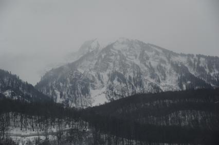 Виды Сочи. Зимний пейзаж.