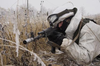 Тула. Военный полигон `Слободка`. Тактические учения десантников.