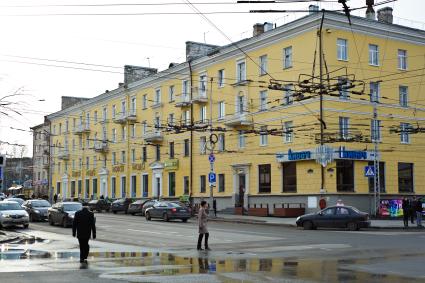 Виды Петрозаводска. Жилые дома на проспекте Ленина.