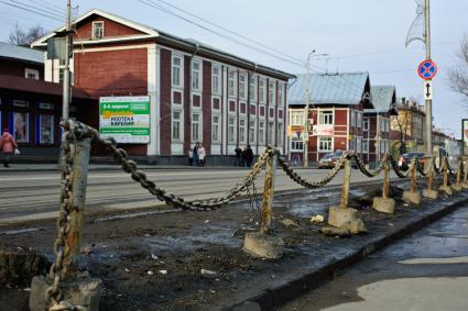 Виды Петрозаводска. Жилые дома на проспекте Ленина.