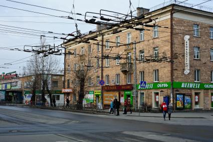 Виды Петрозаводска. Жилые дома на проспекте Ленина.