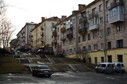 Виды Петрозаводска. Жилые дома.