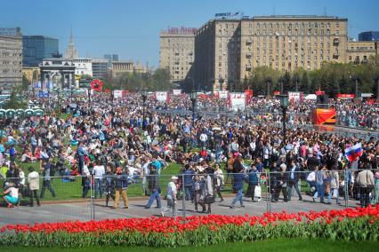 Москва. Праздничные мероприятия, посвященные 69-й годовщине Победы в Великой Отечественной войне на Поклонной горе.