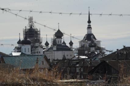 Архангельская область. Соловецкие острова. Соловецкий Спасо-Преображенский ставропигиальный мужской монастырь, расположенный на Большом Соловецком острове.