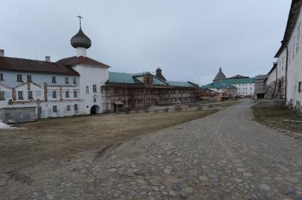 Архангельская область. Соловецкие острова. Соловецкий Спасо-Преображенский ставропигиальный мужской монастырь, расположенный на Большом Соловецком острове.